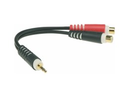 Adapter Klotz jack 3,5 mm stereo -> 2 x RCA 0,2m AYS-4