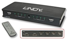 Switch (przełącznik) HDMI (4xIN-2xOUT) Lindy 38043