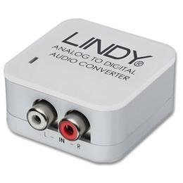 Konwerter anal.-cyfr (2xRCA -> SPDIF) Lindy 70409