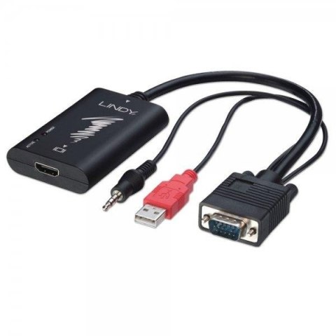 Lindy 38188 Konwerter z VGA + Audio na HDMI